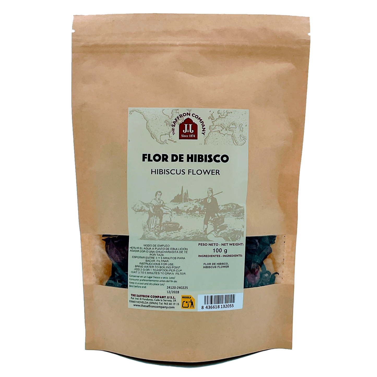 Flor de Hibisco en Flor Seca - flor de Jamaica