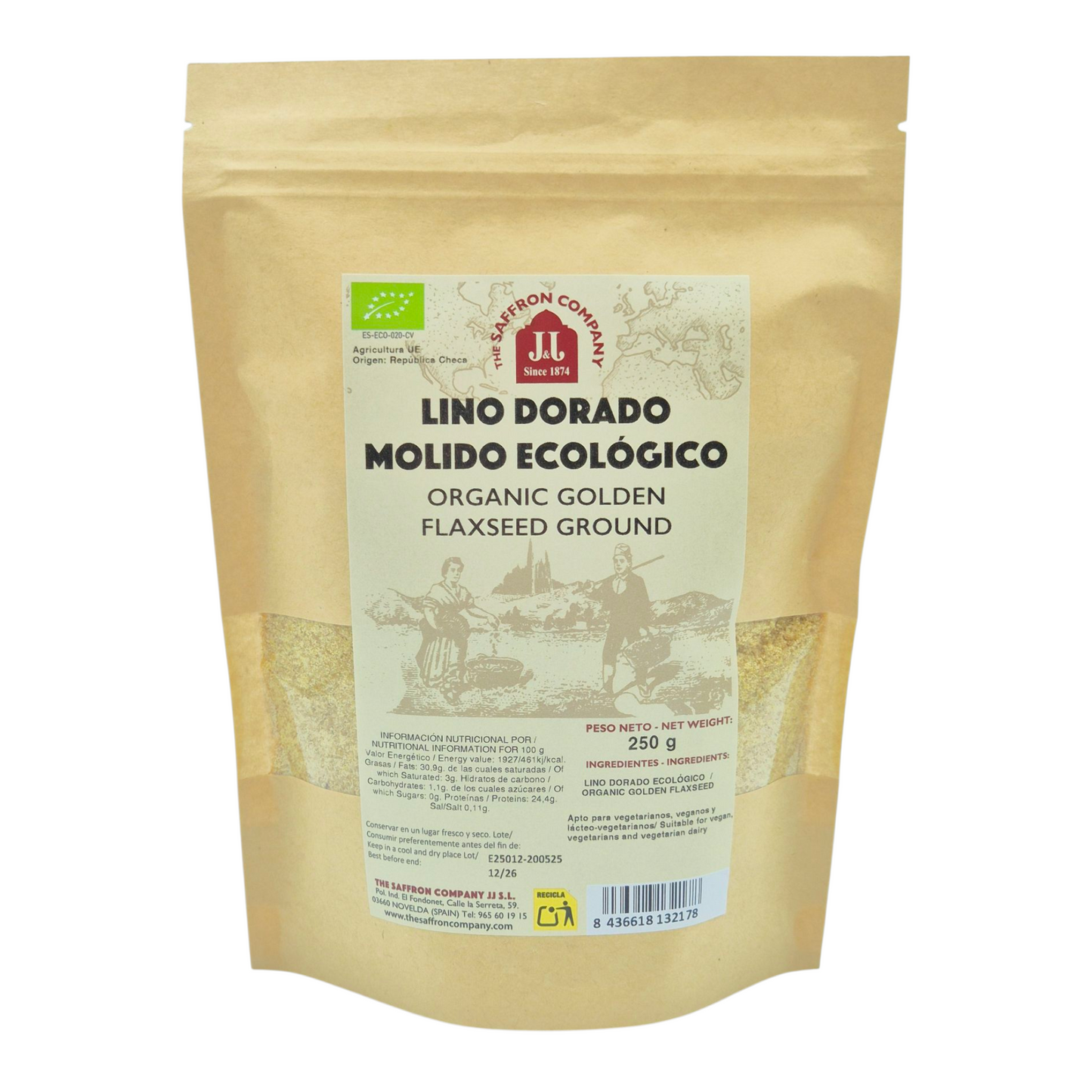 Lino Dorado Molido Bio – Aporta omega 3 y proteína vegetal a tus recetas de forma práctica
